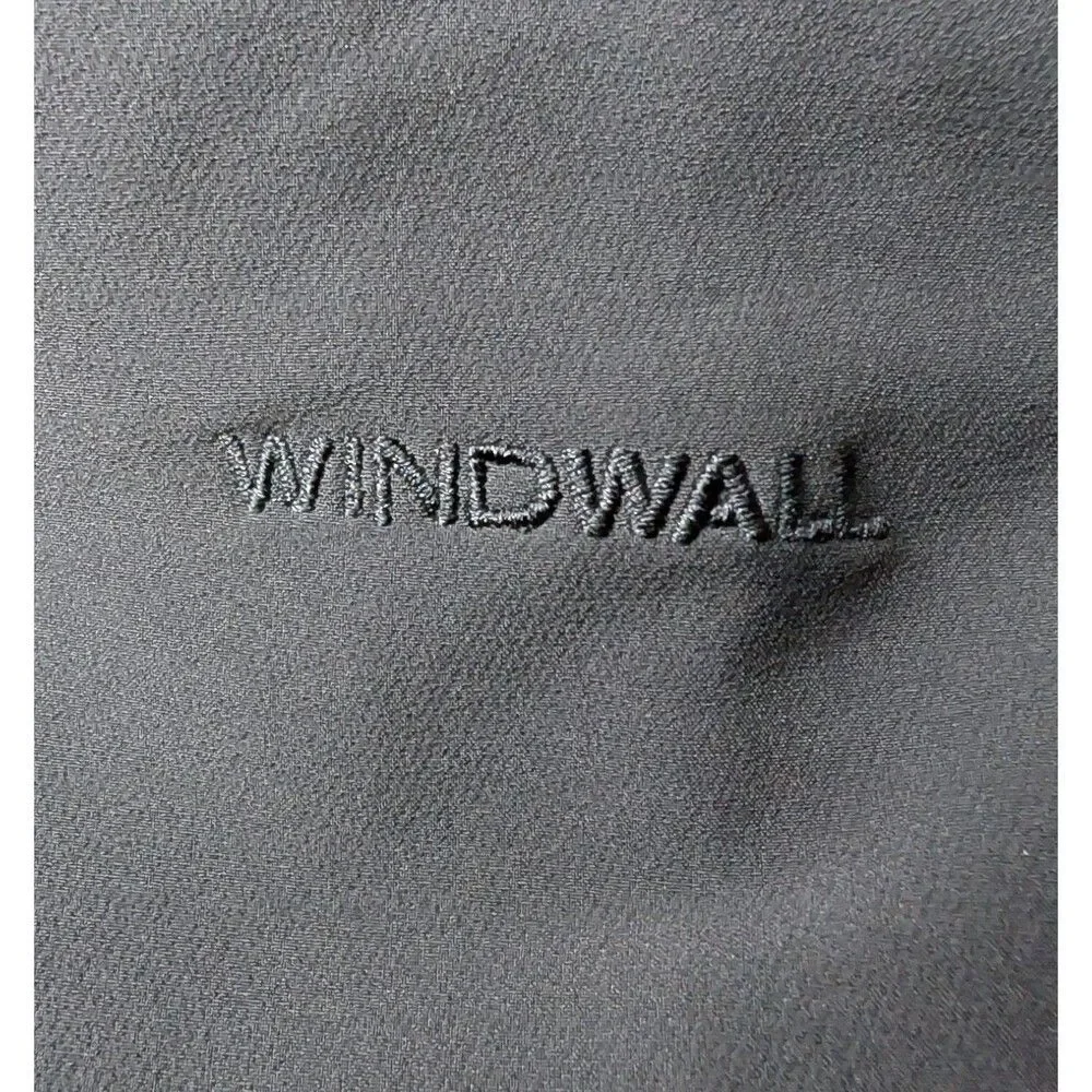 The North Face WindWall Softshell Jacket Black Red Grill Logo Men’s XL